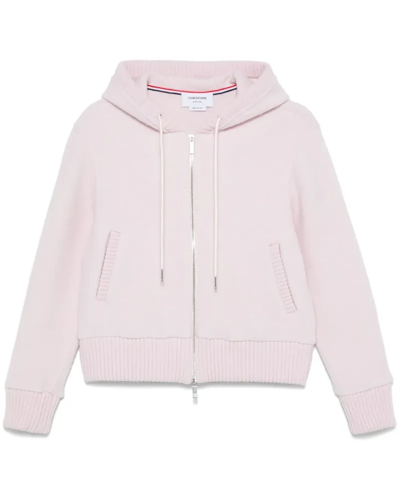 Thom Browne Kapuzenjacke mit Reißverschluss - Rosa Rosa