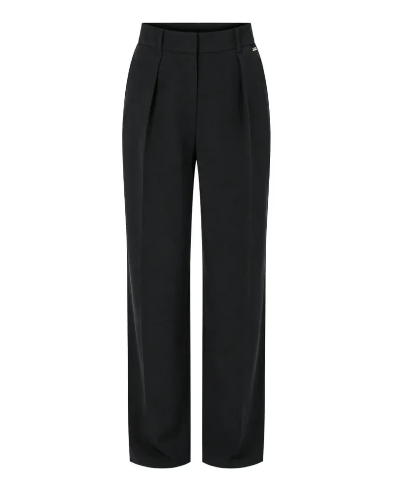 Armani Exchange pleated straight-leg trousers - Schwarz Schwarz