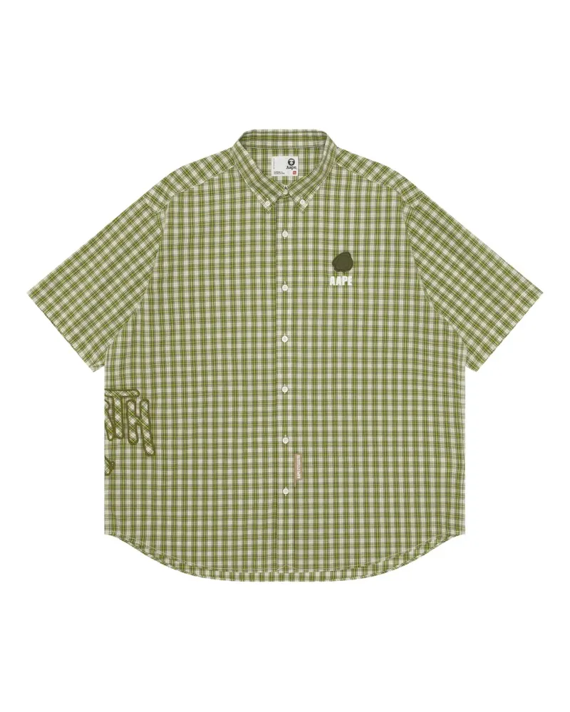 BAPE Kariertes Hemd - Grün Grün