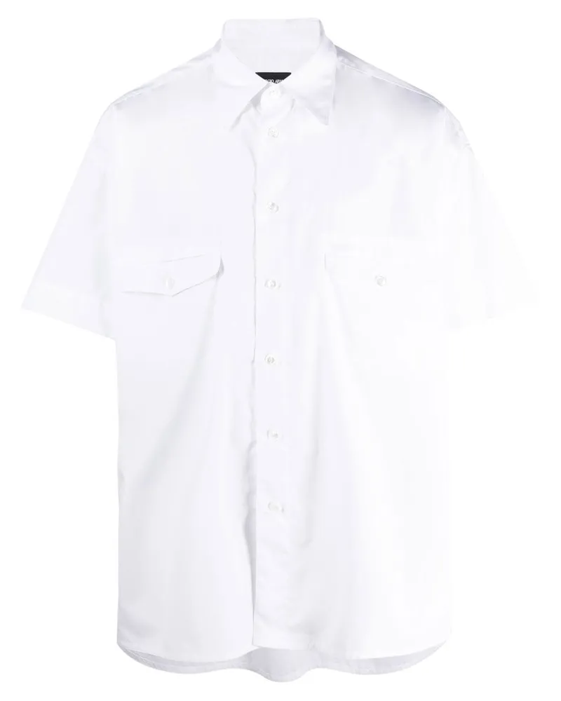 Giorgio Armani Kurzärmeliges Hemd - Weiß Weiß