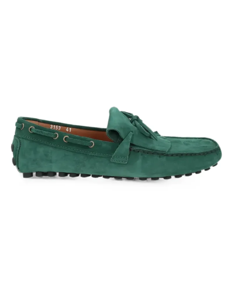 Doucal´s fringed suede loafers - Grün Grün