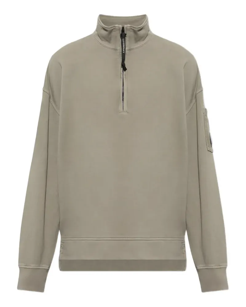 C.P. Company Pullover mit Linsen-Detail - Grün Grün