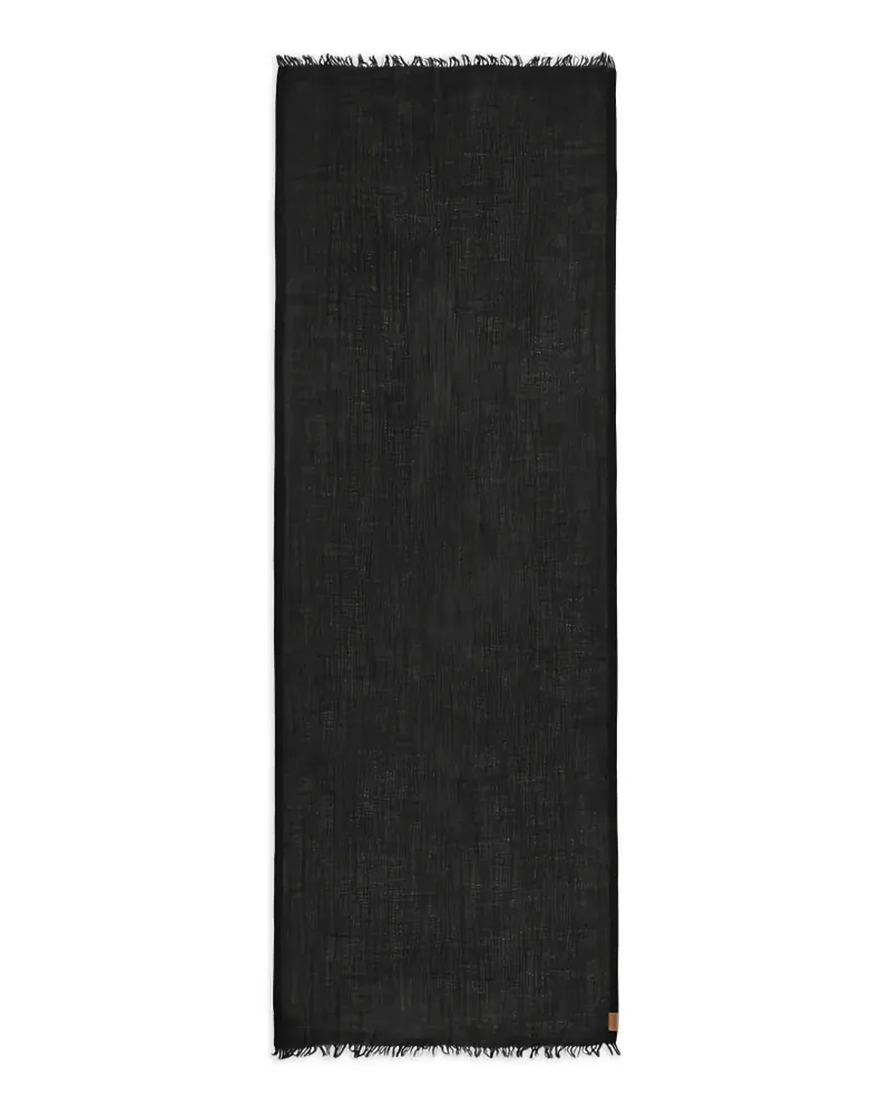 Loewe fringed scarf - Schwarz Schwarz