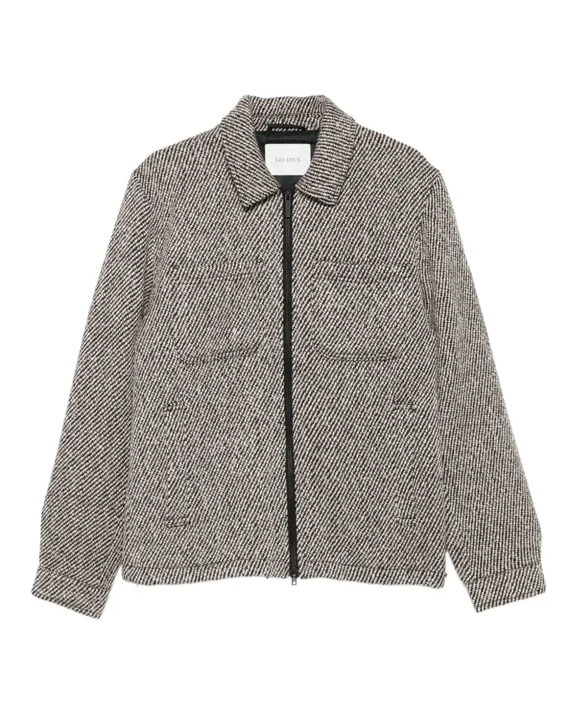 LES DEUX Jacke mit Reißverschluss - Grau Grau