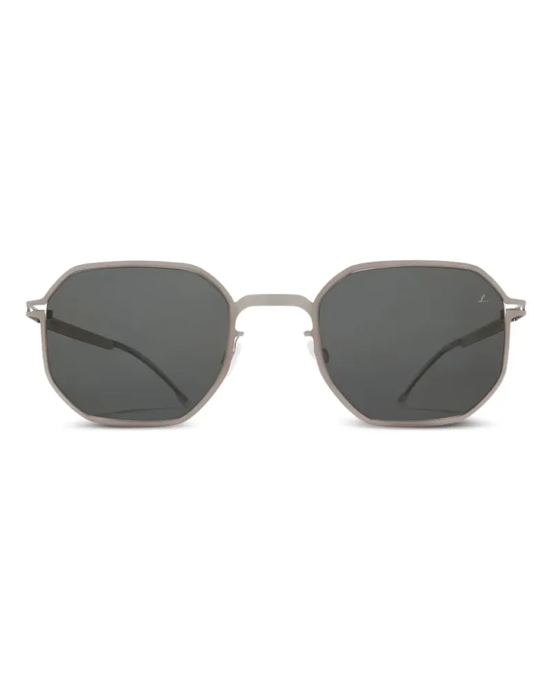Mykita Sonnenbrille mit geometrischem Gestell - Silber Silber