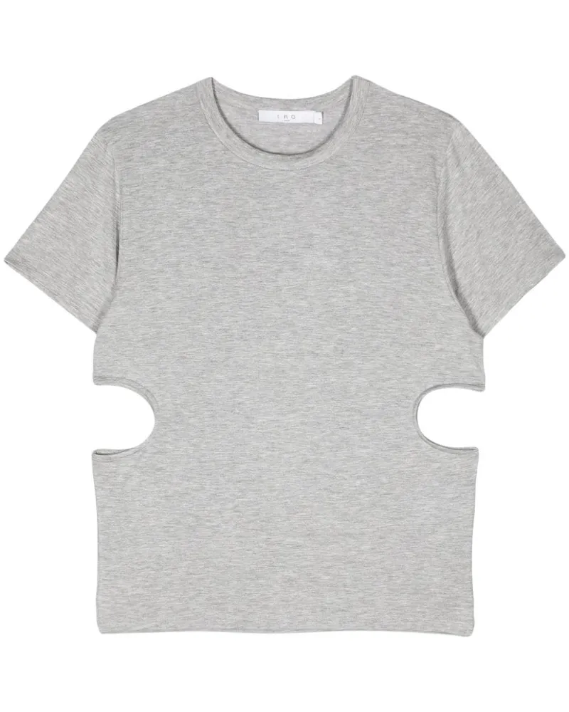 IRO Bonnie T-Shirt mit Cut-Outs - Grau Grau
