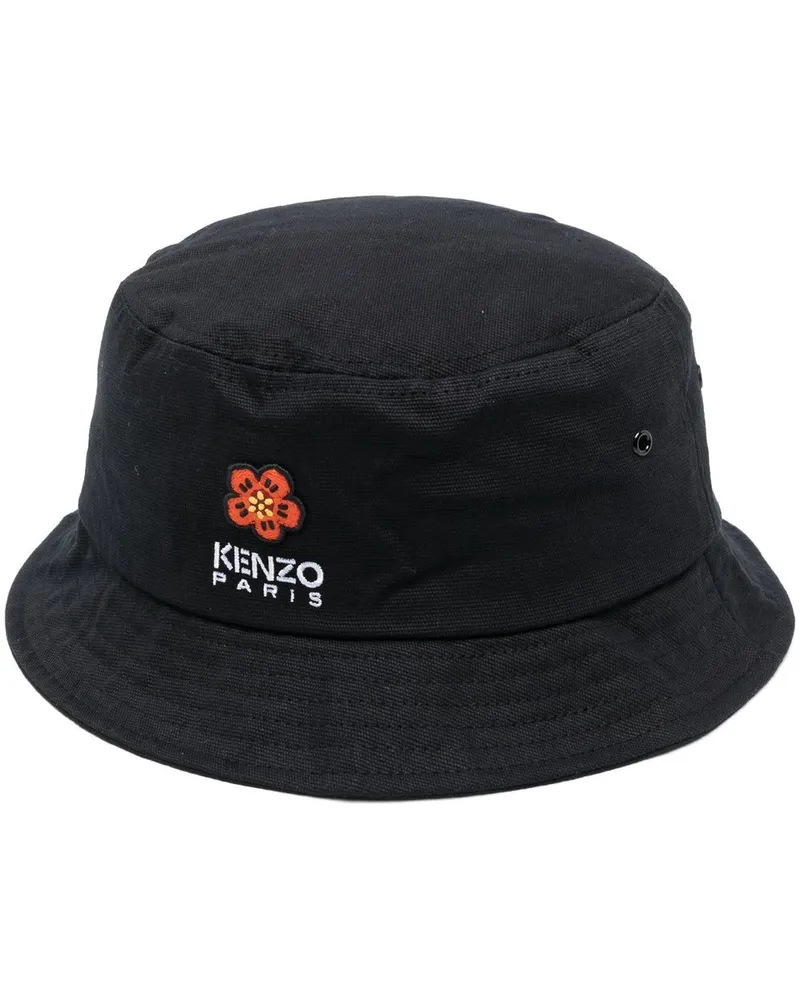 Kenzo Fischerhut mit Logo-Stickerei - Schwarz Schwarz