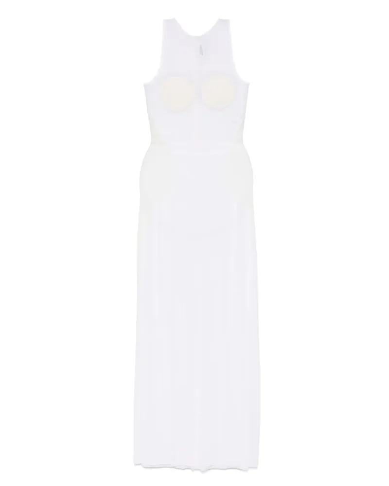 Jean Paul Gaultier Conical Maxikleid - Weiß Weiß