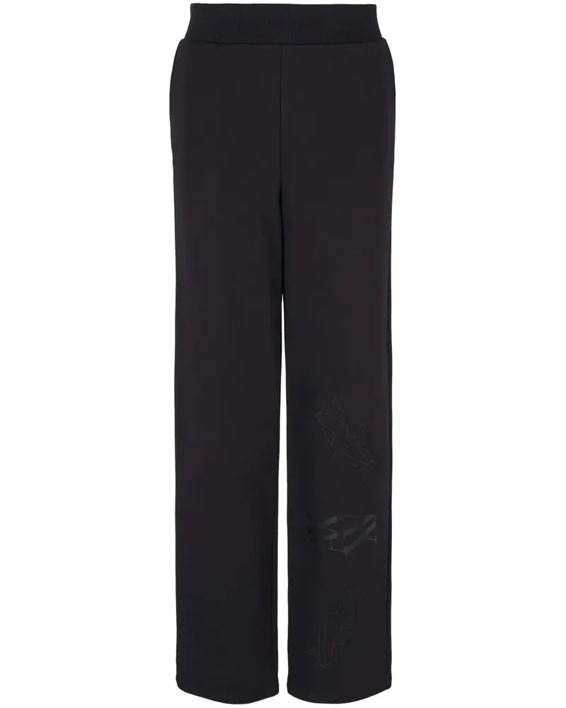 Armani Exchange Jogginghose mit Logo-Print - Schwarz Schwarz