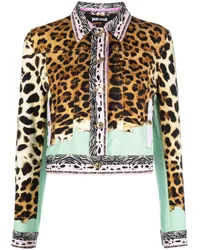 Just Cavalli Hemd mit Animal-Print Braun