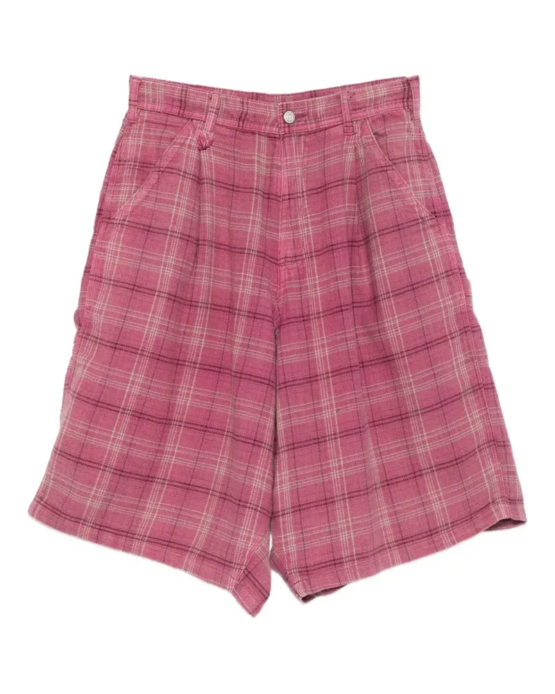 R13 Jesse checked shorts - Rosa Rosa