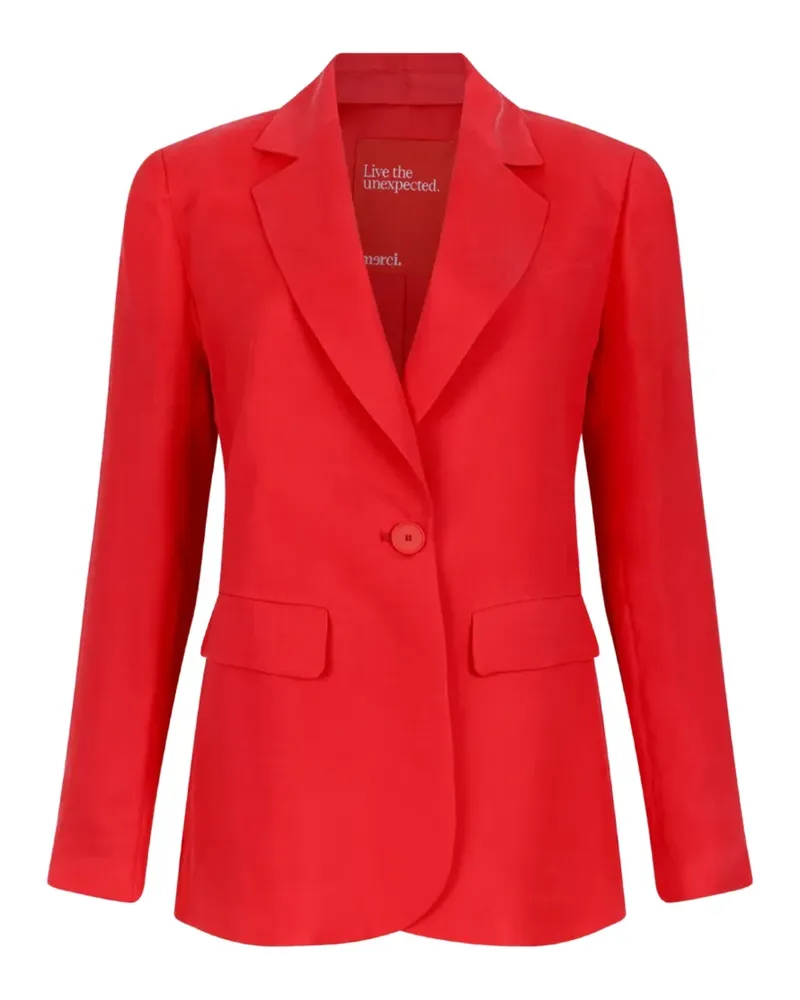 ..,merci single-breasted notched-lapels blazer - Rot Rot