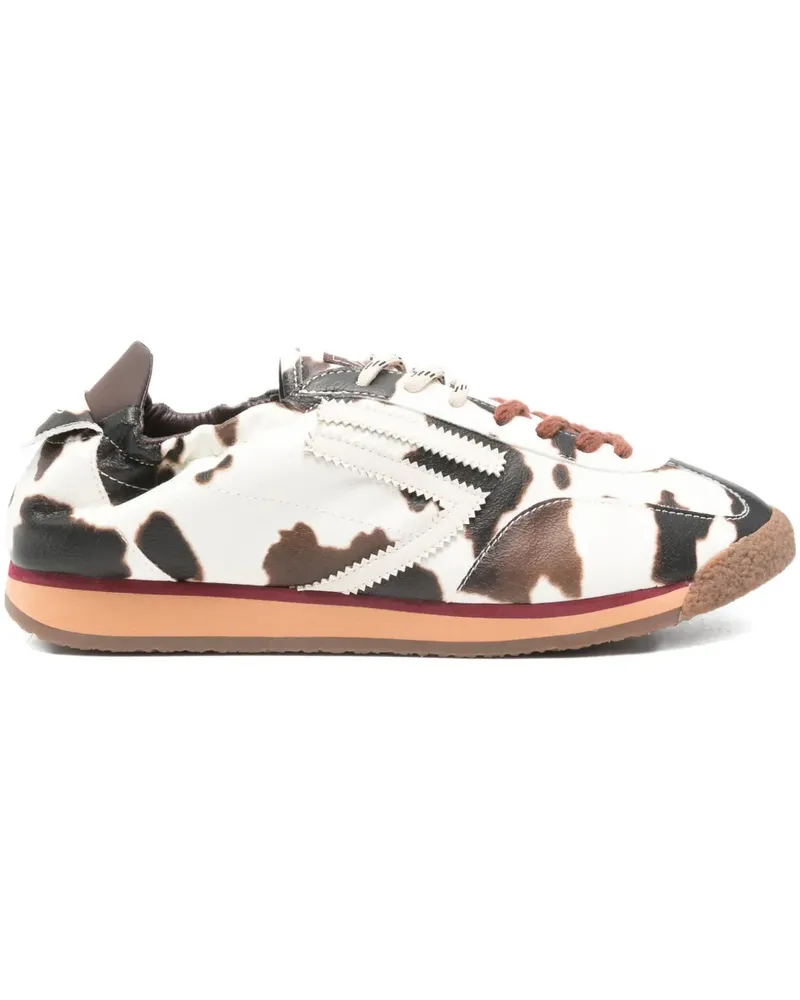 Puraai Panther Cow Sneakers - Weiß Weiß