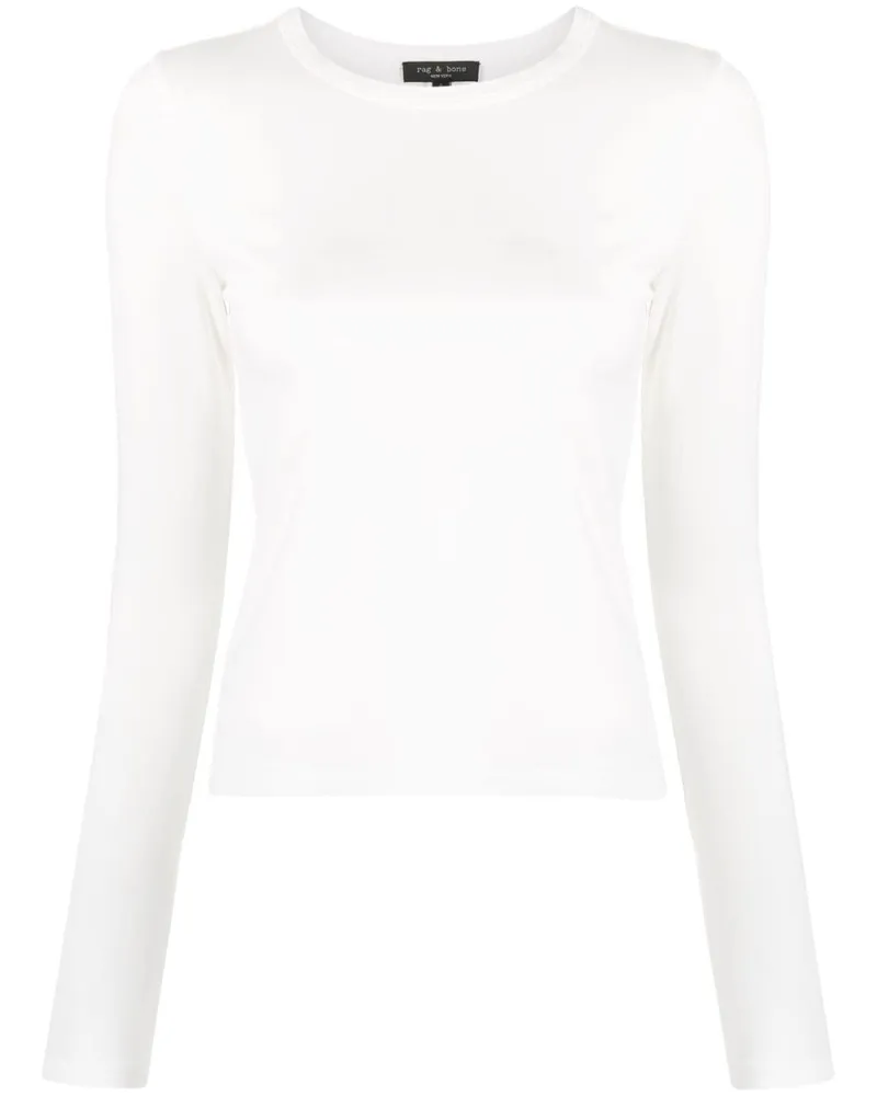 Rag & Bone Luca Langarmshirt - Weiß Weiß