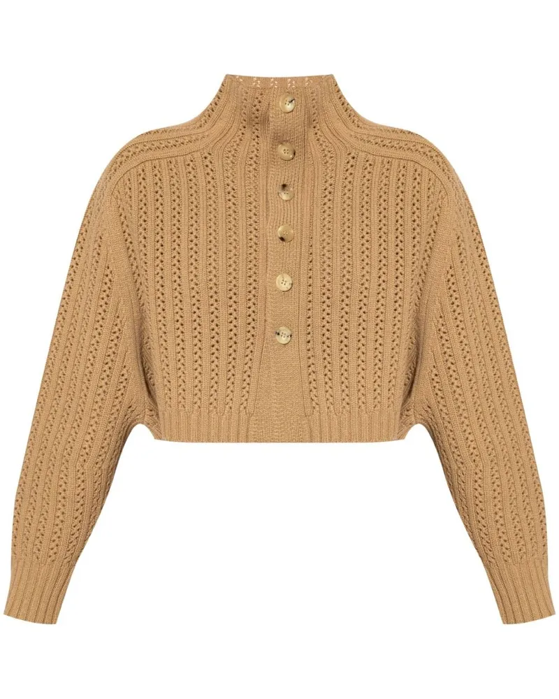 Max Mara Hodeida Cropped-Pullover - Nude Nude