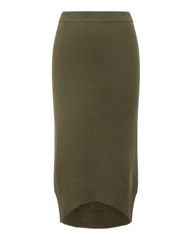 Victoria Beckham Gerippter Strickrock - Grün Grün