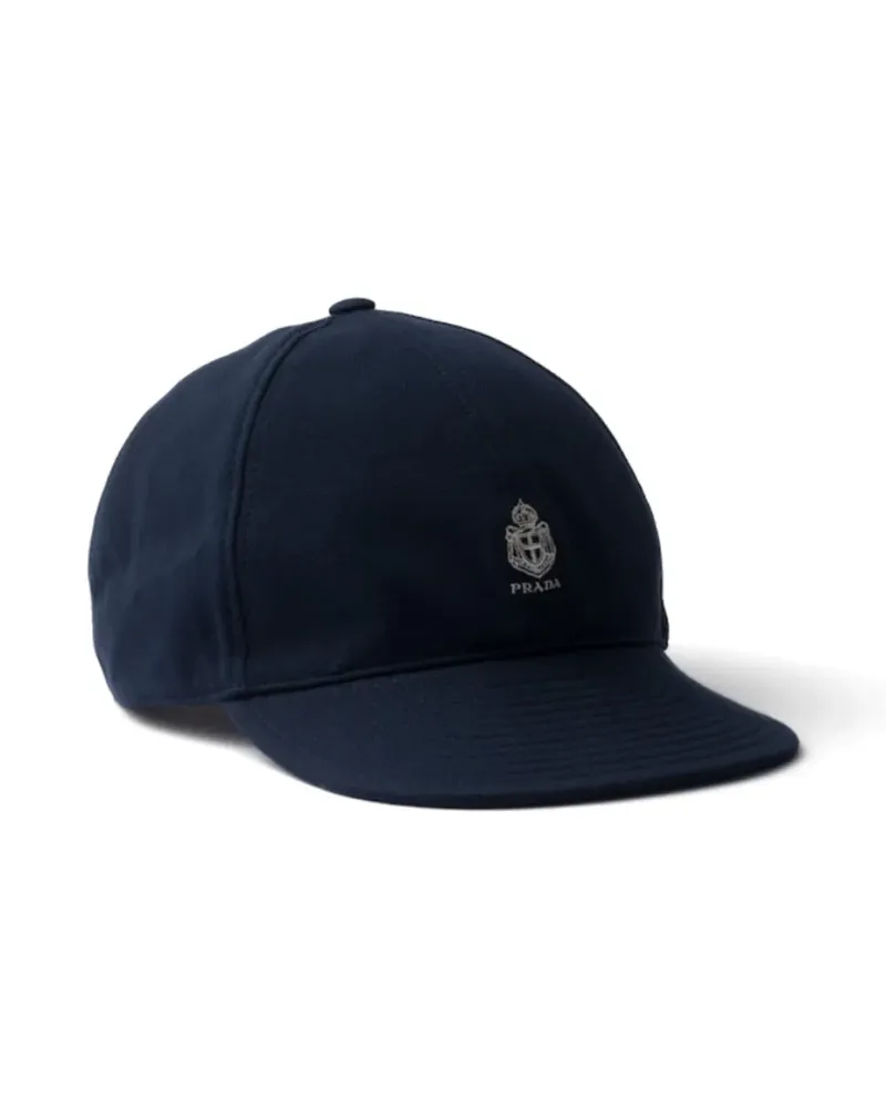 Prada Old Piqué Baseballkappe - Blau Blau