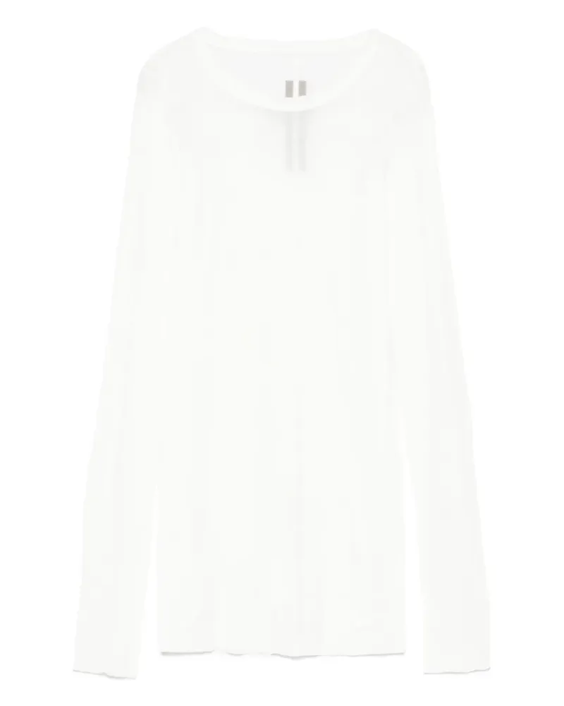 Rick Owens Klassisches Langarmshirt - Weiß Weiß