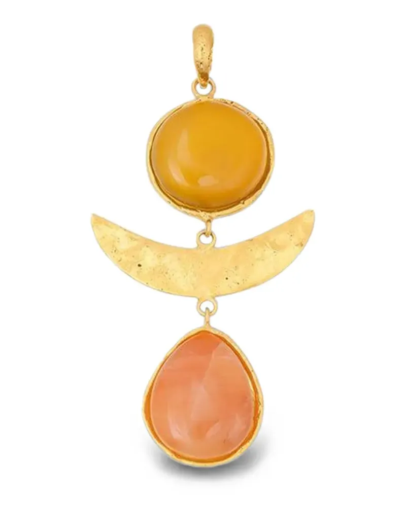 Sylvia Toledano Sunset Anhänger mit gelbem Onyx - Gold Gold