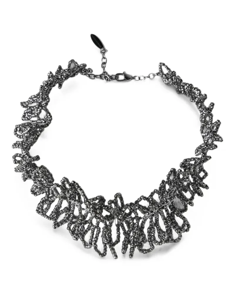 Brunello Cucinelli Monili beaded necklace - Silber Silber