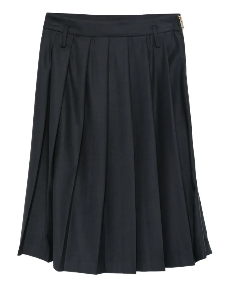 Semicouture Estella pleated midi skirt - Blau Blau