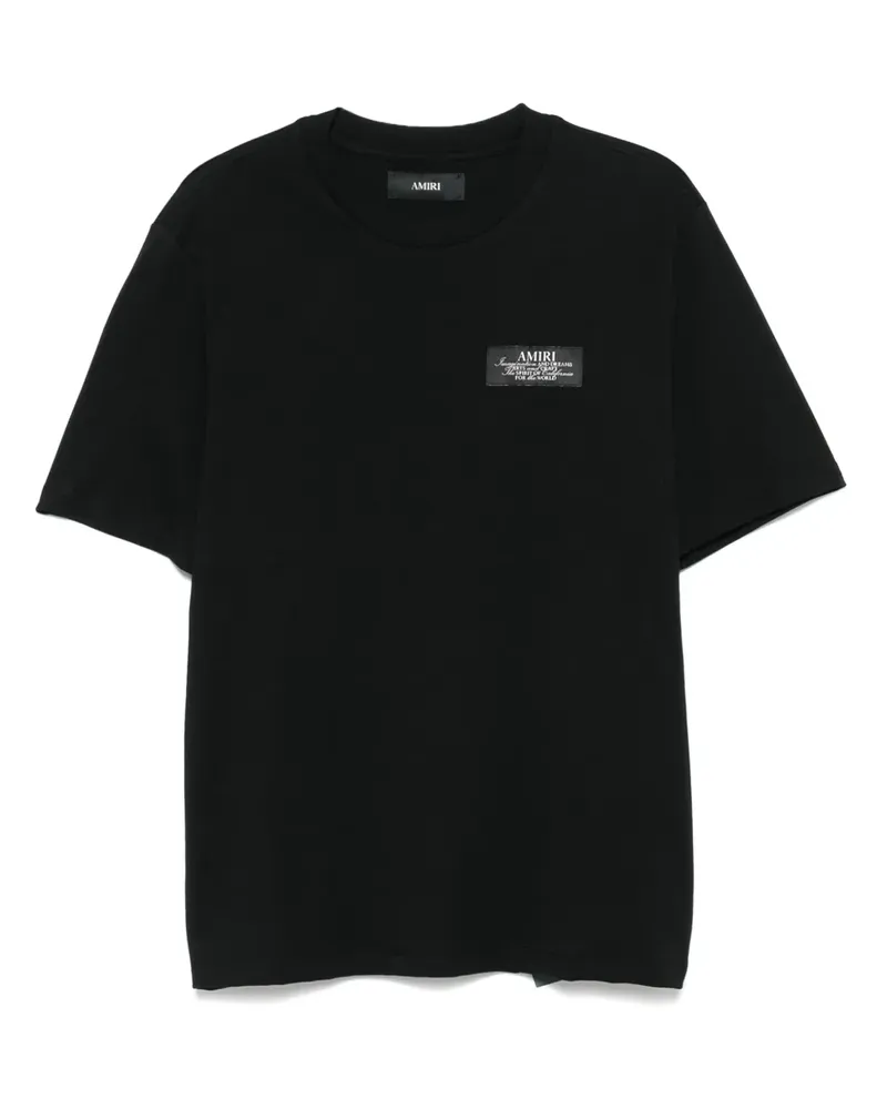 Amiri T-Shirt mit Slogan-Print - Schwarz Schwarz