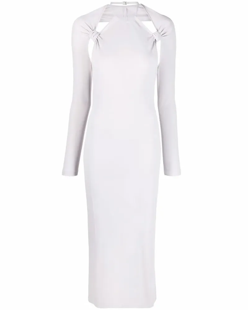 Jacquemus Gestricktes Kleid mit Knoten - Grau Grau