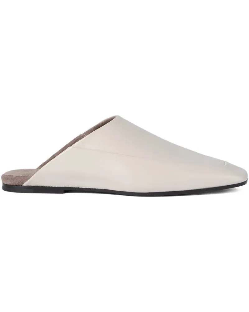 Brunello Cucinelli Mules mit eckiger Kappe - Grau Grau