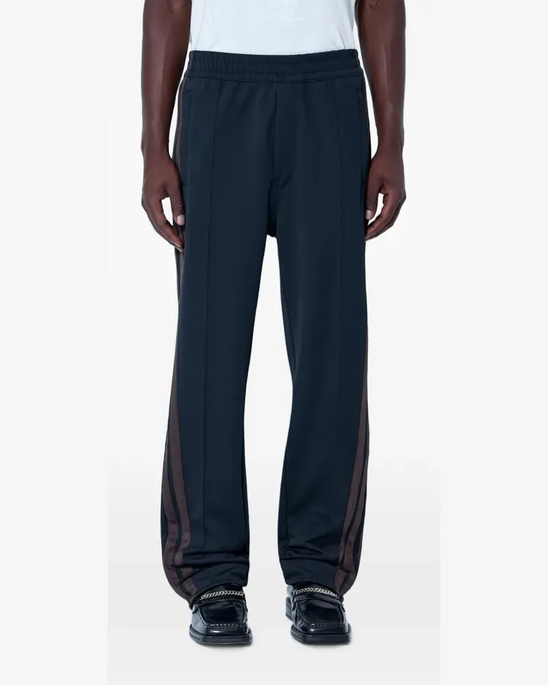 Y-3 side-stripe track pants - Blau Blau