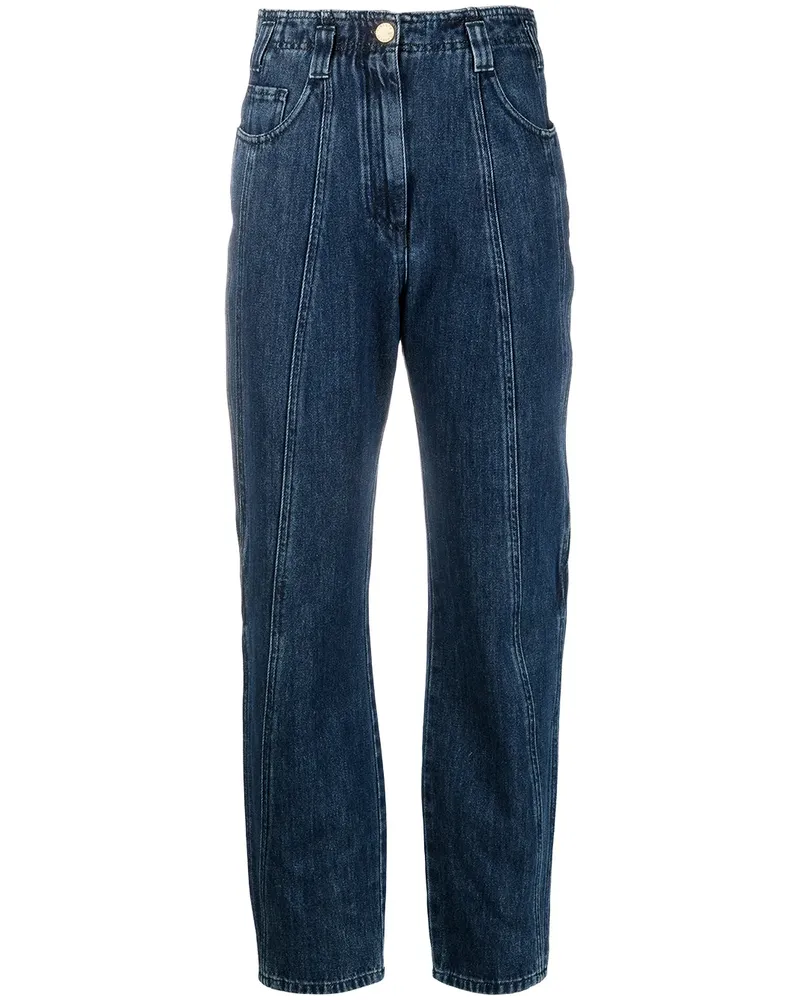 Alberta Ferretti Taillenjeans mit geradem Bein - Blau Blau