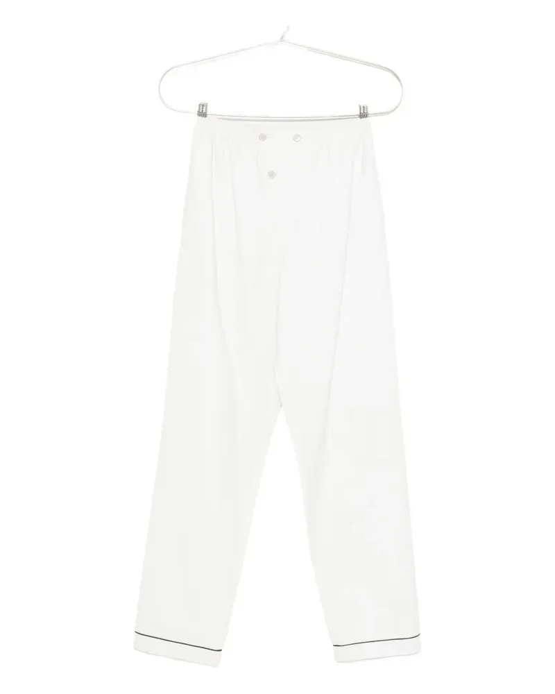 Prada Hose mit Knopfverschluss - Weiß Weiß