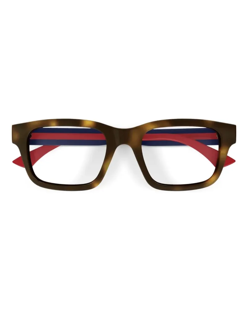 Gucci Brille mit eckigem Gestell - Gelb Gelb