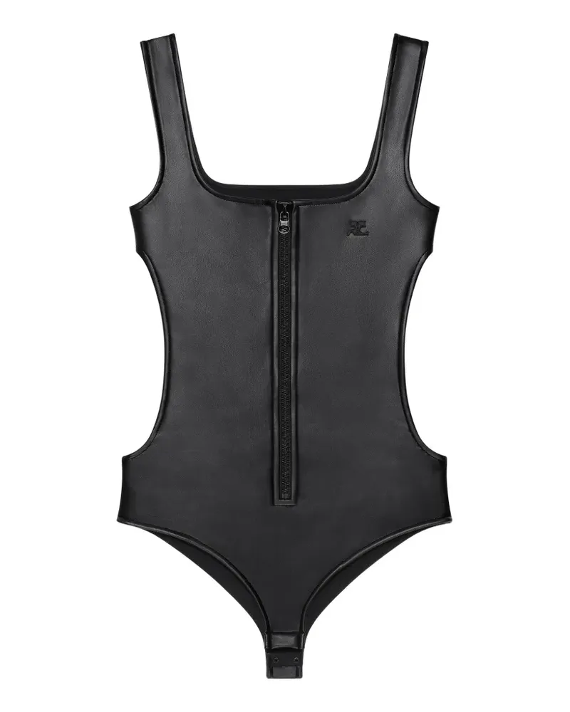 Courrèges Body mit Cut-Out - Schwarz Schwarz