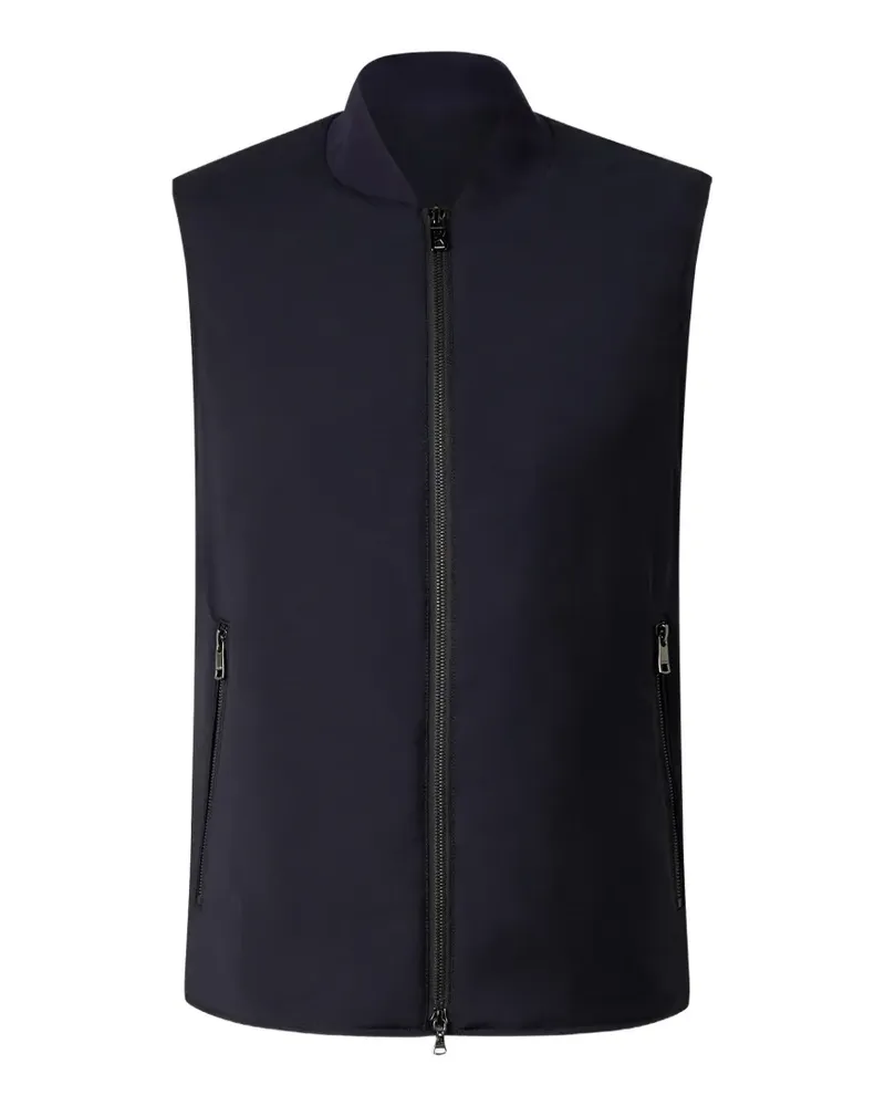 Bogner Jeff Weste mit geripptem Kragen - Blau Blau