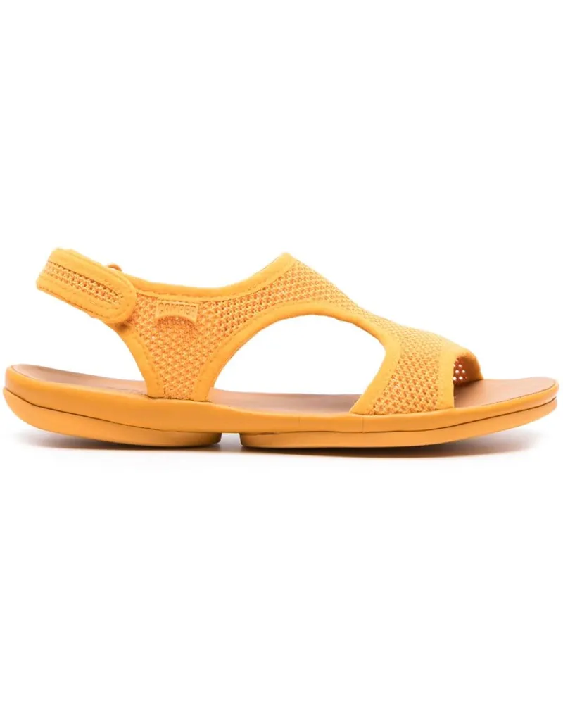 Camper Right Nina Sandalen mit Lochstrickmuster - Orange Orange