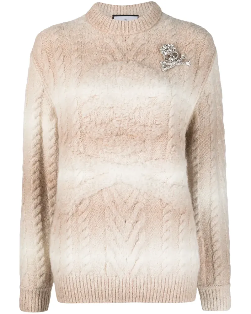 Philipp Plein Gestrickter Pullover - Weiß Weiß