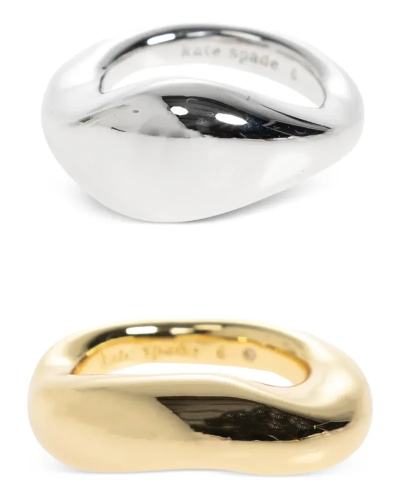 Kate Spade Asymmetrisches Rings-Set - Gold Gold