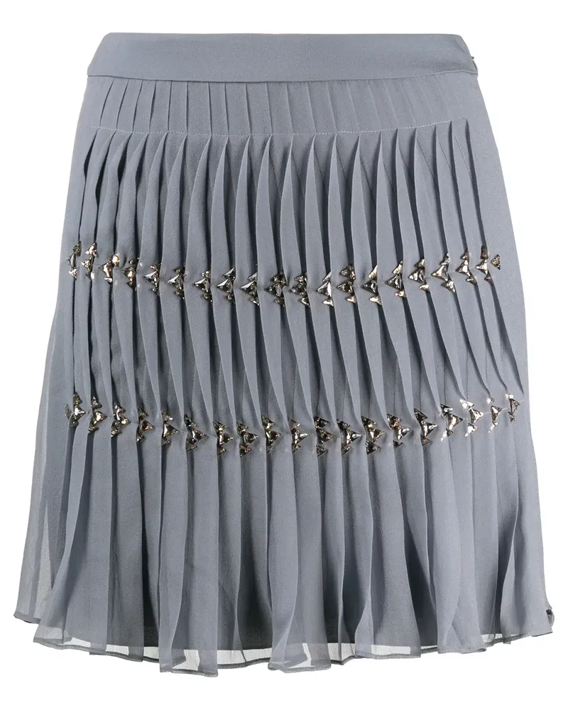 Alberta Ferretti Rock mit Falten - Grau Grau