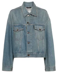 Haikure Ausgeblichene Jeansjacke Blau