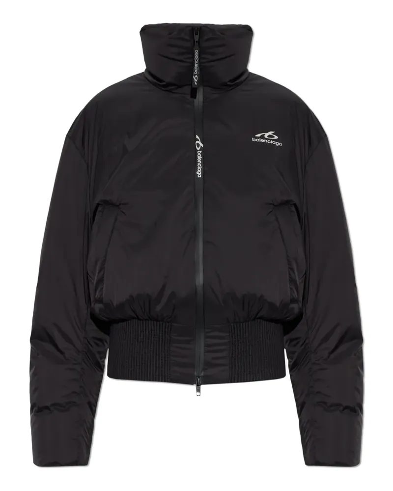 Balenciaga bodies cropped puffer in black - Schwarz Schwarz