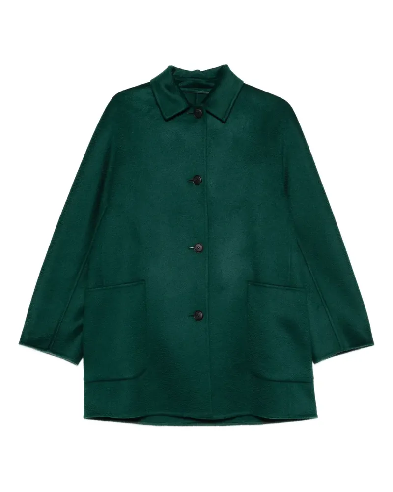 Max Mara Mantel mit aufgesetzten Taschen - Grün Grün