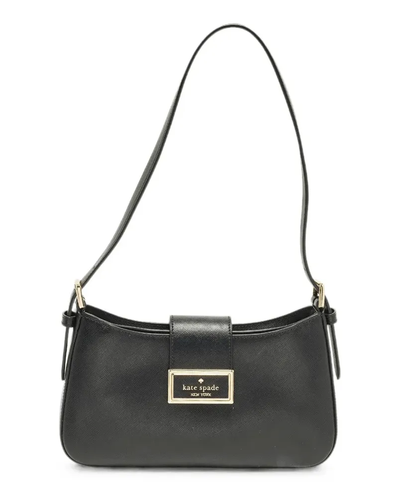 Kate Spade Regan Schultertasche mit Logo-Schild - Schwarz Schwarz