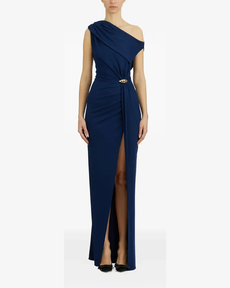 Elisabetta Franchi asymmetric gown - Blau Blau