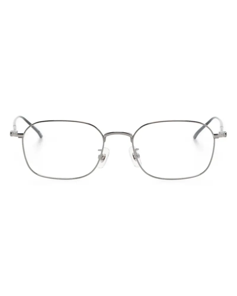 Montblanc Brille mit eckigem Gestell - Silber Silber