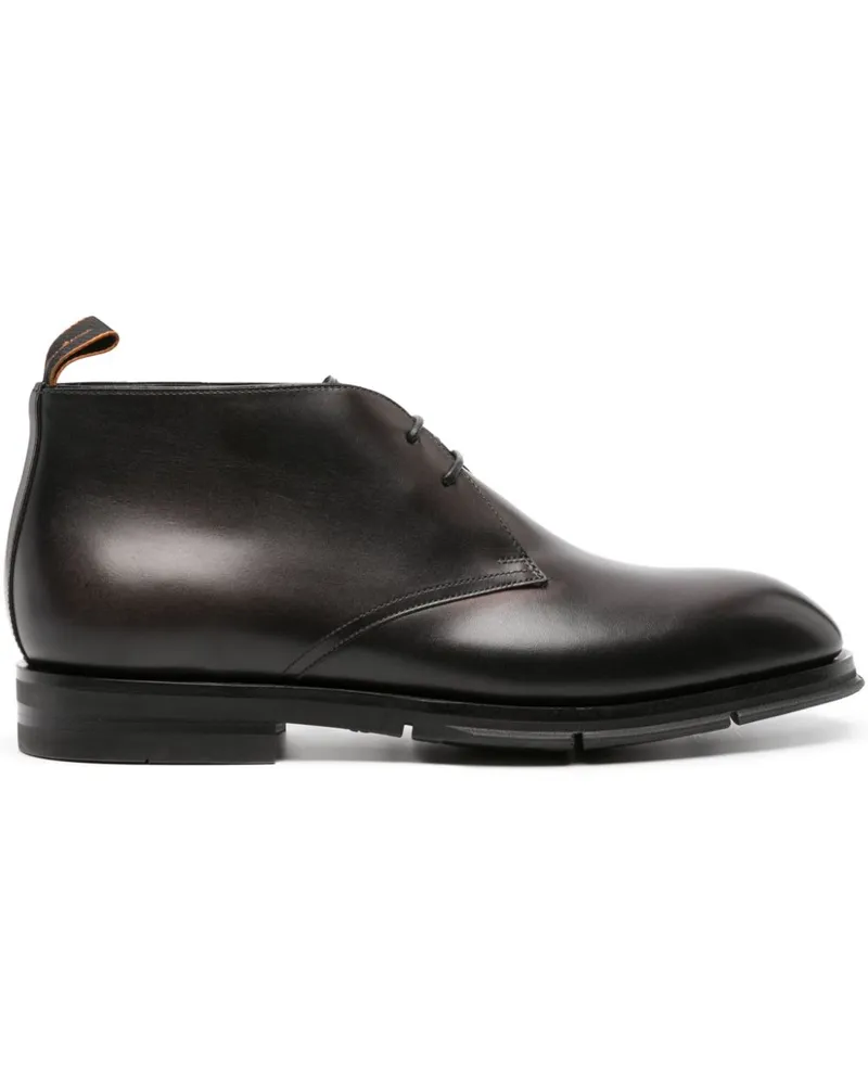 Santoni Derby-Schuhe mit Schnürung Braun