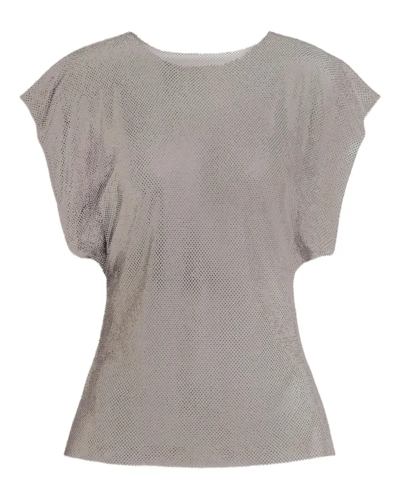 Alberta Ferretti Ärmeloses Oberteil - Silber Silber