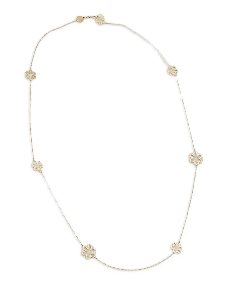 Furla floral-charm necklace - Gold Gold