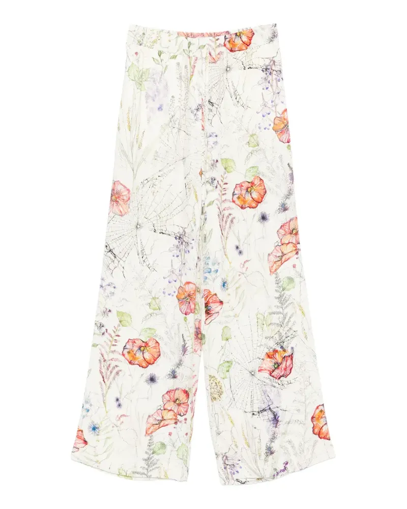 Alexander McQueen Hose mit Blumen-Print - Nude Nude