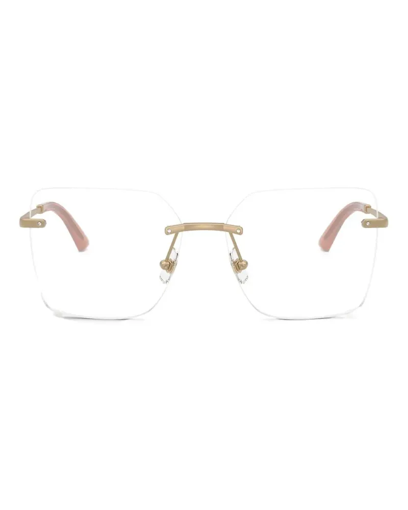 Jimmy Choo Rahmenlose Sonnenbrille - Gold Gold