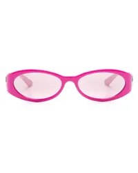 Gucci Sonnenbrille mit ovalem Gestell Rosa